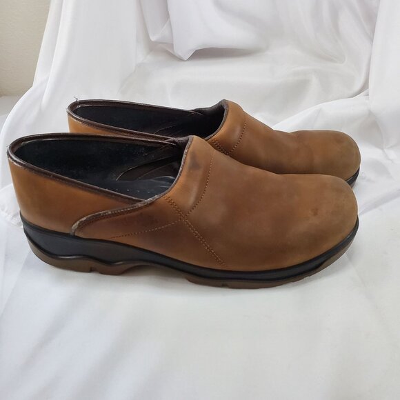 Dansko Sport Mens Professional Brown Leather Clogs Size 47 USA Mens size 13.5 - Picture 3 of 13